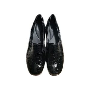 Clarks Gael‎ Feline Loafer Women's Slip-On Shoes, Size 10M, Black Croc Print